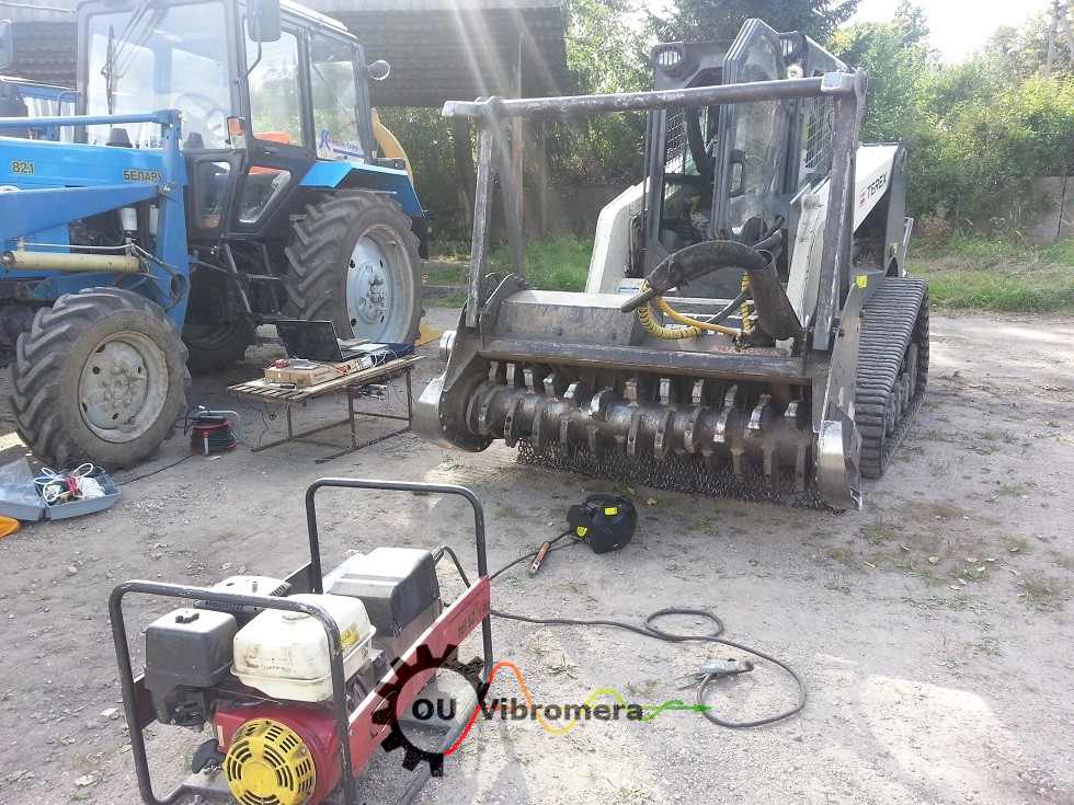 Equilibratura del rotore di un trituratore utilizzando lo strumento Balanset-1